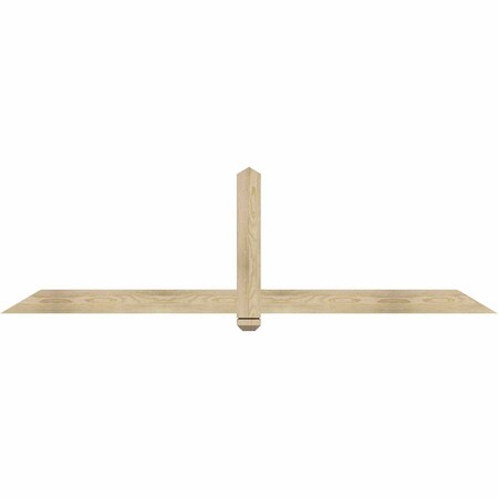 Ekena Millwork Eugene Rough Sawn Timber Gable Bracket, Douglas Fir, 84"W x 24"H x 2"D x 4"F, 7/12 Pitch GBW084X24X0204EUG00RDF